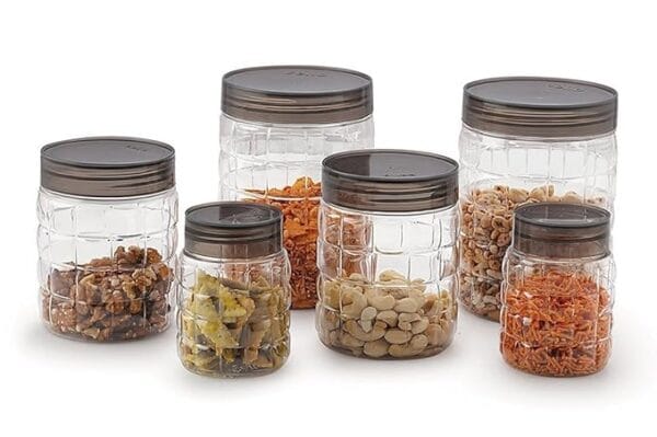 CELLO Checkers Pet Plastic Airtight Canister Set | Set of 18 - Image 4