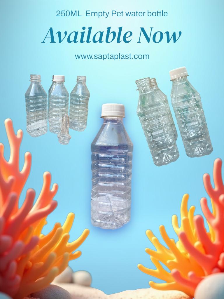 PET Bottle 250Ml 9 gram ( Pack 200 ) with cap - Image 2